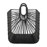 Howards Poly Rattan Open Weave Basket Large - Black