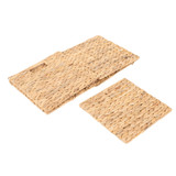 Howards Water Hyacinth Foldable Cube Basket