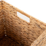 Howards Water Hyacinth Foldable Cube Basket
