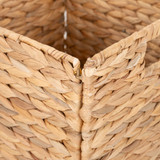 Howards Water Hyacinth Foldable Cube Basket