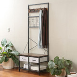 Williamsware Hall Tree with Drawers - Dark Wood