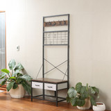 Williamsware Hall Tree with Drawers - Dark Wood