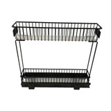 Williamsware 2 Tier Gliding Baskets 10/10cm - Black