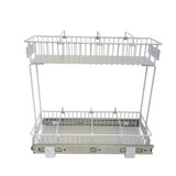 Williamsware 2 Tier Gliding Baskets 15/20cm - White