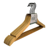 Williamsware Slimline Bamboo Clothes Hangers - 5 Pack