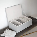 Stackers Large Storage Box with Lid - Pebble Grey