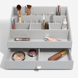 Stackers Supersize Tiered Makeup Organiser - Pebble Grey