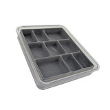 Jewellery Stax 9 Compartment Organiser Tray - Grey