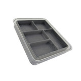 Jewellery Stax 5 Compartment Organiser Tray - Grey