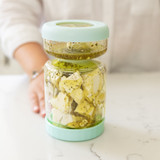 Glass Pickle Jar with Strainer