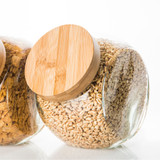 Glass Snack Jar 4L with Bamboo Lid