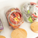 Glass Snack Jar 4L with Bamboo Lid