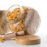 Glass Snack Jar 4L with Bamboo Lid