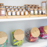 Glass Snack Jar 4L with Bamboo Lid
