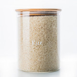 Glass Jar 3L with Bamboo Lid - Round