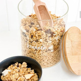 Glass Jar 3L with Bamboo Lid - Round