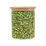 Glass Jar 1L with Bamboo Lid - Round
