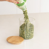 Glass Jar 1L with Bamboo Lid - Round