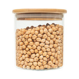 Glass Jar 500ml with Bamboo Lid - Round