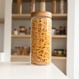Glass Jar 2L with Acacia Wood Lid - Round