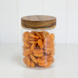 Glass Jar 1L with Acacia Wood Lid - Round