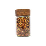 Glass Jar 250ml with Acacia Wood Lid - Round
