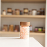 Glass Jar 250ml with Acacia Wood Lid - Round