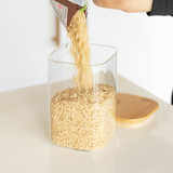 Glass Jar 1.25L with Bamboo Lid - Square