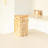 Glass Jar 1.25L with Bamboo Lid - Square