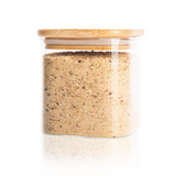 Glass Jar 750ml with Bamboo Lid - Square
