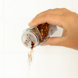 Glass Spice Jar 125ml with Acacia Wood Shaker Lid - Square
