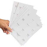 Square Herb & Spice Jar Labels White - 84 Pack
