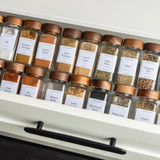 Acrylic Herb & Spice Jar Drawer Organiser - 4 Pack