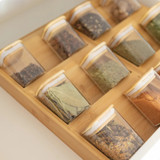 Bamboo Herb & Spice Jar Drawer Organiser