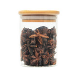 Glass Herb & Spice Jar 200ml with Bamboo Lid - Round