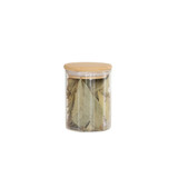 Glass Herb & Spice Jar 200ml with Bamboo Lid - Round