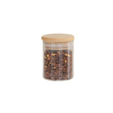 Glass Herb & Spice Jar 75ml with Bamboo Lid - Round