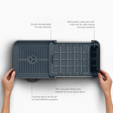 Joseph Joseph Extend Slim Stainless Steel Expandable Dish Rack - Grey