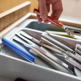 Joseph Joseph DrawerStore Expanding Gadget, Utensil & Cutlery Tray - Stone