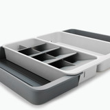 Joseph Joseph DrawerStore Expanding Gadget, Utensil & Cutlery Tray - Stone