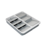 Joseph Joseph DrawerStore Expandable Tiered Cutlery, Utensil, Gadget & Knife Tray - Stone