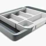 Joseph Joseph DrawerStore Expandable Cutlery, Utensil & Gadget Tray - Stone
