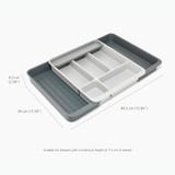 Joseph Joseph DrawerStore Expandable Cutlery, Utensil & Gadget Tray - Stone