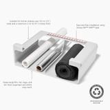 Joseph Joseph CupboardStore Under-Shelf Wrap, Foil & Bag Organiser Large - Stone