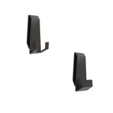Better Living Facet Bathroom Hooks 2 Pack - Matte Black