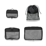 Globite Travel Packing Cubes 4 Pack - Black