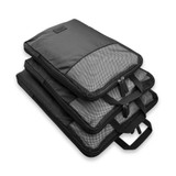 Globite Travel Compression Packing Cubes 3 Pack - Black