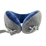 Globite Ultimate Memory Foam Neck Pillow - Grey/Navy