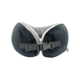 Globite Elite Memory Foam Neck Pillow - Black/Grey