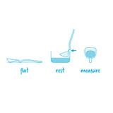 Dreamfarm Fladle Fold Flat Ladle - Black